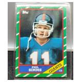 1986 Phil Simms Football Card