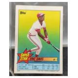 1989 Eric Davis Baseball Card,