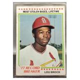 1978 Lou Brock Baseball Card #1