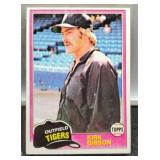 1981 Kirk Gibson Baseball Card