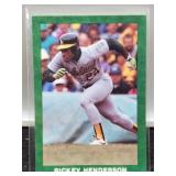 Ricky Henderson Baseball Card,