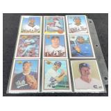 9 Baseball Cards