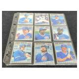 1989 Fleer Chicago Cubs Ball Cards