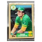 1987 Jose Canseco Rookie Baseball Card