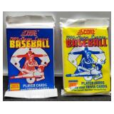 1988 & 89 Score Baseball Wax Packs