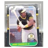 1987 Jose Canseco Rookie Baseball card