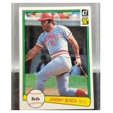 1982 Johnny Bench Baseball Card