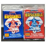 1988 & 1989 Baseball Card Packs- Sealed