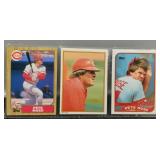 3- Pete Rose Baseball Cards