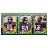 3- Chicago Bears Football Cards