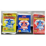 1988,89,90 Baseball Card Packs- Sealed