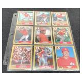 1987 Topps Baseball Cards - 9 Cards