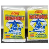 2 -1990 Score Baseball Card Packs, Sealed