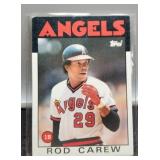 1986 Rod Carew Baseball Card