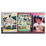3- Andy Van Slake Baseball Cards
