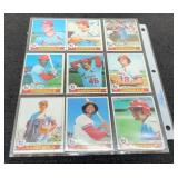 1979 Topps Cardinals Baseball Cards