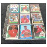 9 Baseball Cards, St. Louis Cardinals