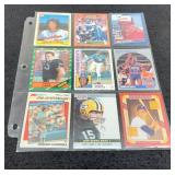 9 Assorted Baseball/Basketball/Football