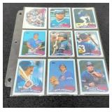 1989 Topps Chicago Cubs Ball Cards