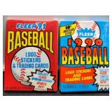 1990-91 Baseball Wax Packs ,sealed