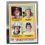1978 Rookie Pitchers Baseball Card