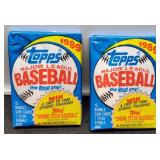 2- 1989 Unopened Baseball Card Packs