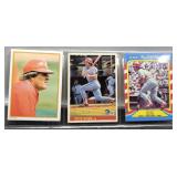 3 Pete Rose Baseball Cards