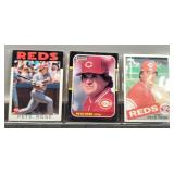 3 Pete Rose Baseball Cards