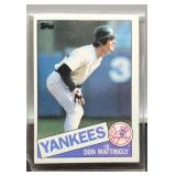 1985 Don Mattingly Baseball Card