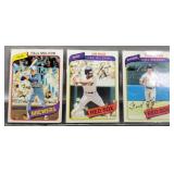 3- 1980s Baseball Cards