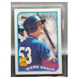 1989 Mark Grace Baseball Card