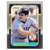 1987 Wade Boggs Baseball Card