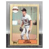 1987 Will Clark Rookie Baseball Card #420