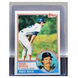 1983 Wade Boogs Rookie Baseball Card