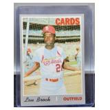 1970 Lou Brock Baseball Card, #330