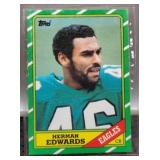 1986 Herman Edwards Football Card
