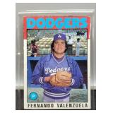 1986 Fernando Valenzuela Baseball Card