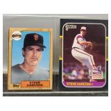 2 - 1987 Steve Carlton Baseball Cards