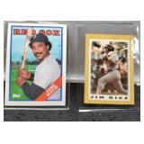 2- Jim Rice Baseball Cards