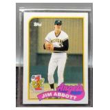 1990 Jim Abbott Rookie Baseball Card #573