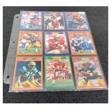 9 Pro Set Football Cards 1983