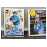 2 - 1985 Bob Horner Baseball Cards