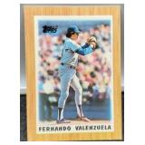 1987 Fernando Valenzuela Mini Baseball Card