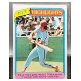 1980 Pete Rose Baseball Card, Topps #4