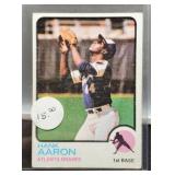 1973 Hank Aaron Baseball Card #100