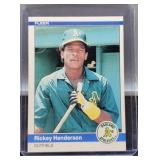 1984 Ricky Henderson Baseball Card, #447