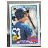 1989 Mark Grace Baseball Card