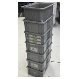 Stackable Gray Bins