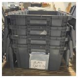 4 - Flip Top Storage Totes