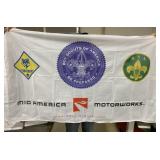 Lot of Boyscout MidAmerica Flags